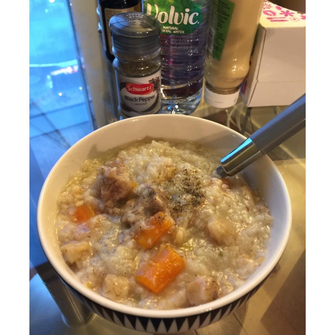 干贝排骨粥