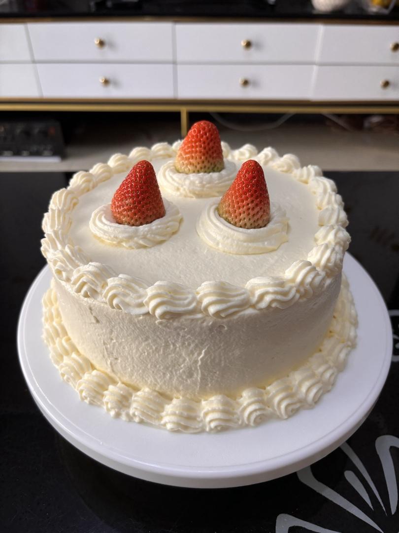 超级简单的味多美同款生日蛋糕（6寸），新手也能高度还原