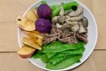 紫薯泥熟食沙拉