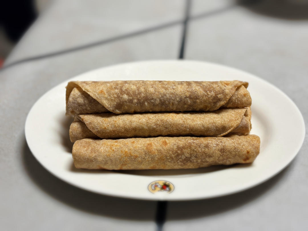 减脂期自制100%全麦卷饼