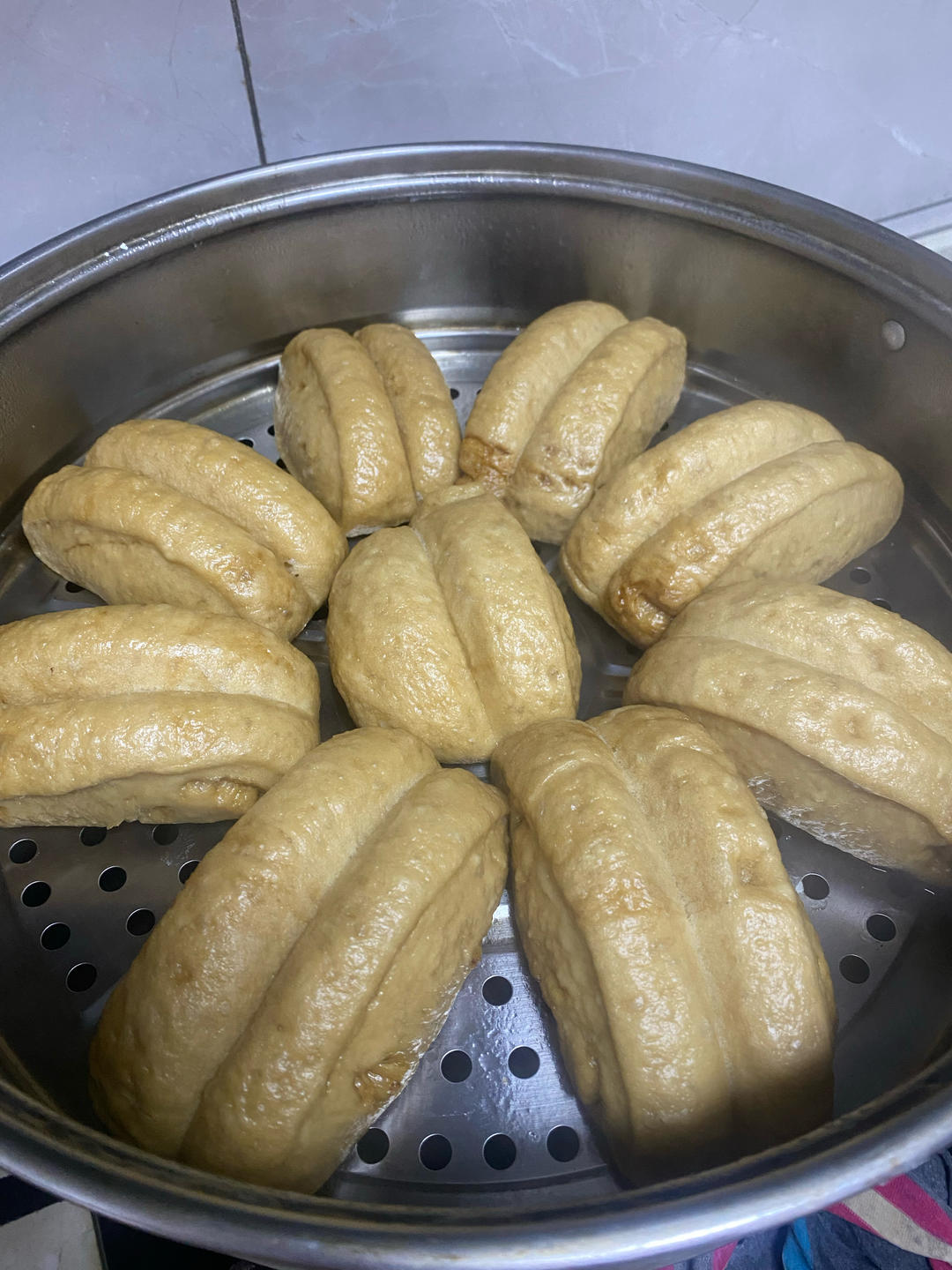 有着面包口感的红糖馒头（一次发酵）