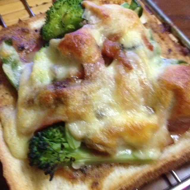 吐司培根小批萨