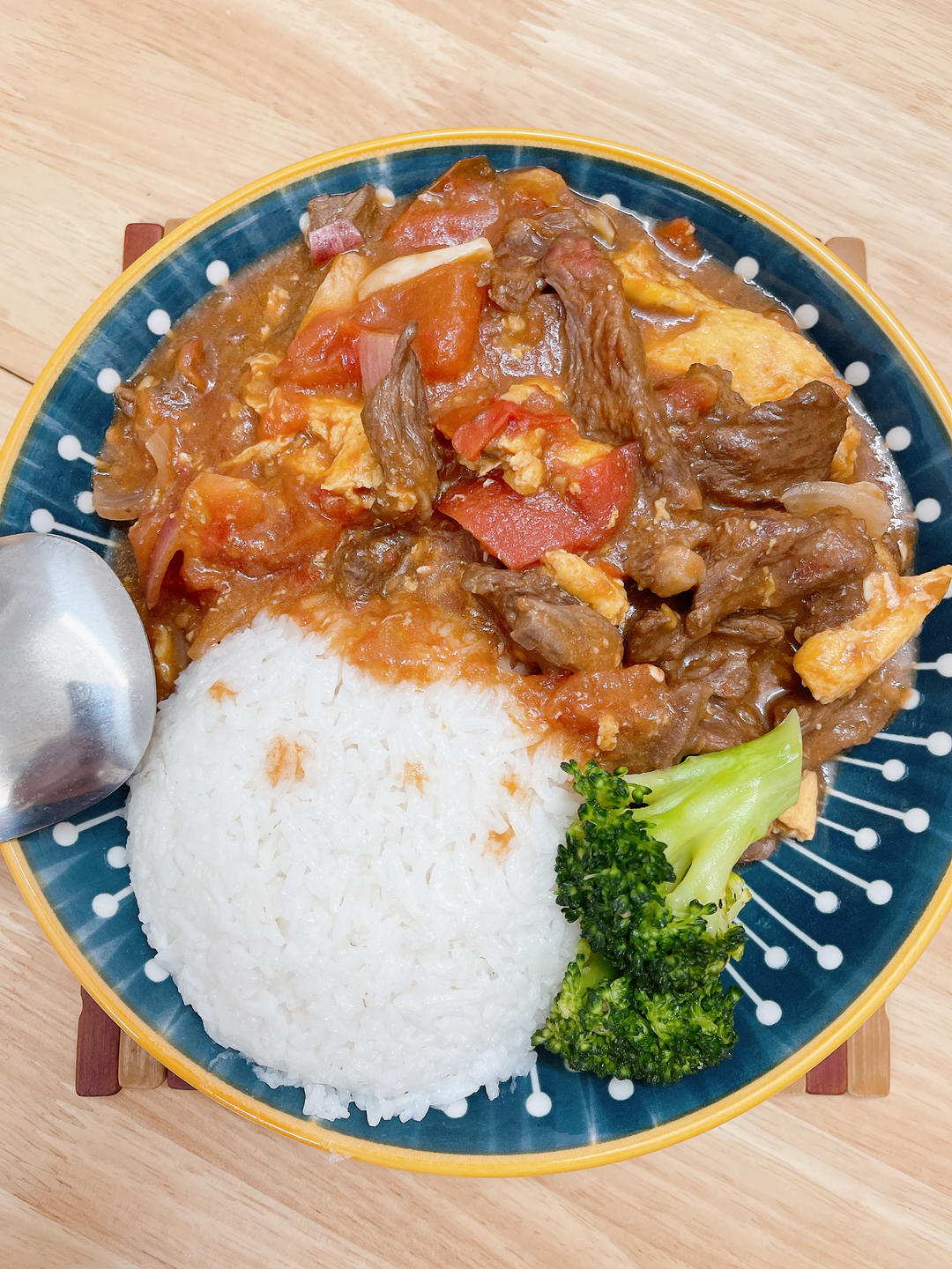 酸甜浓郁～超开胃🔥番茄滑蛋牛肉饭