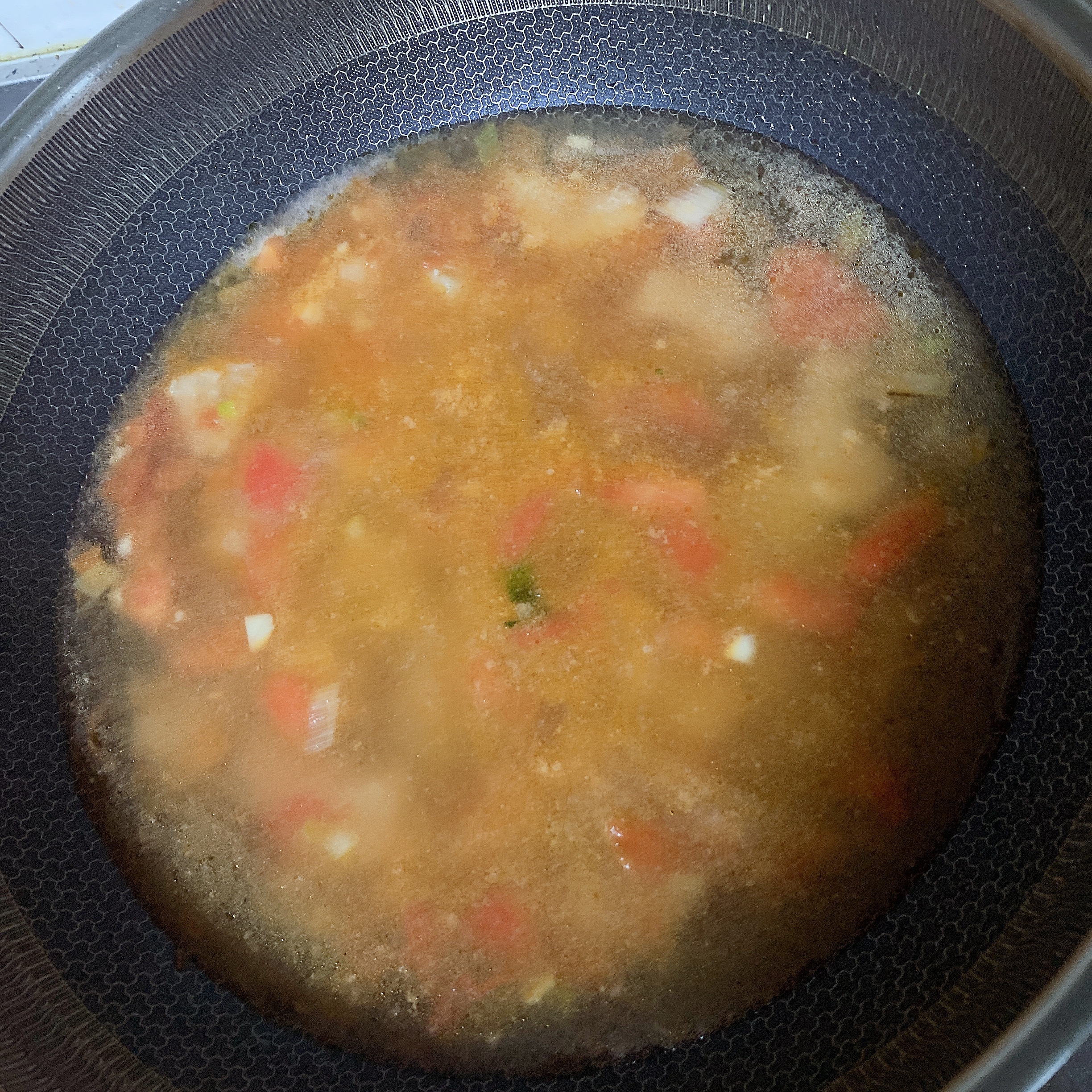 番茄巴沙鱼疙瘩汤的做法 步骤9