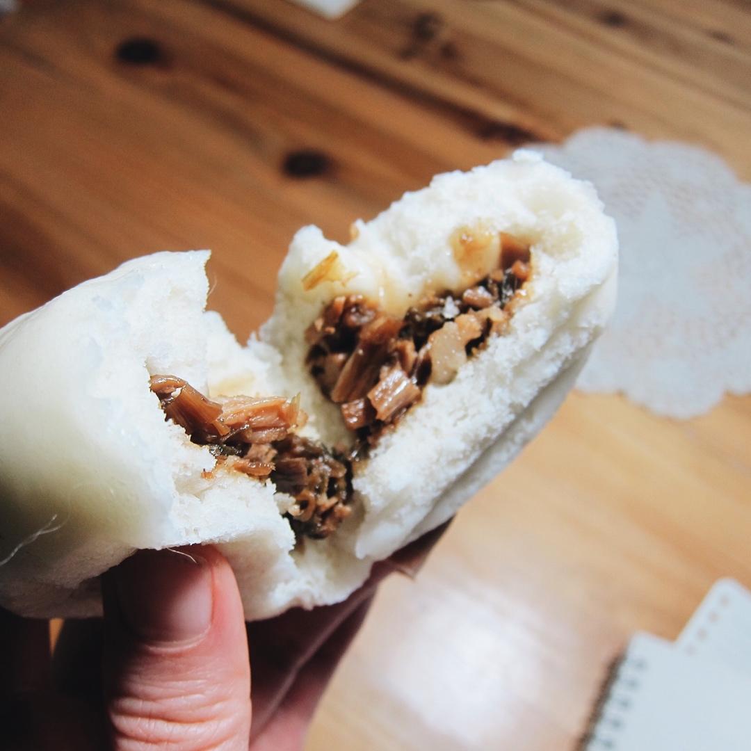 霉干菜肉包(一次发酵)