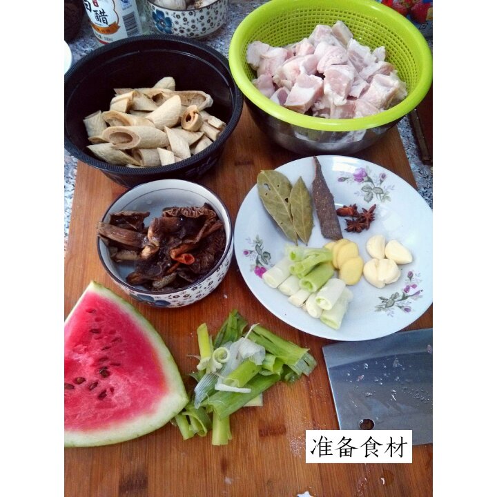 豆笋烧肉