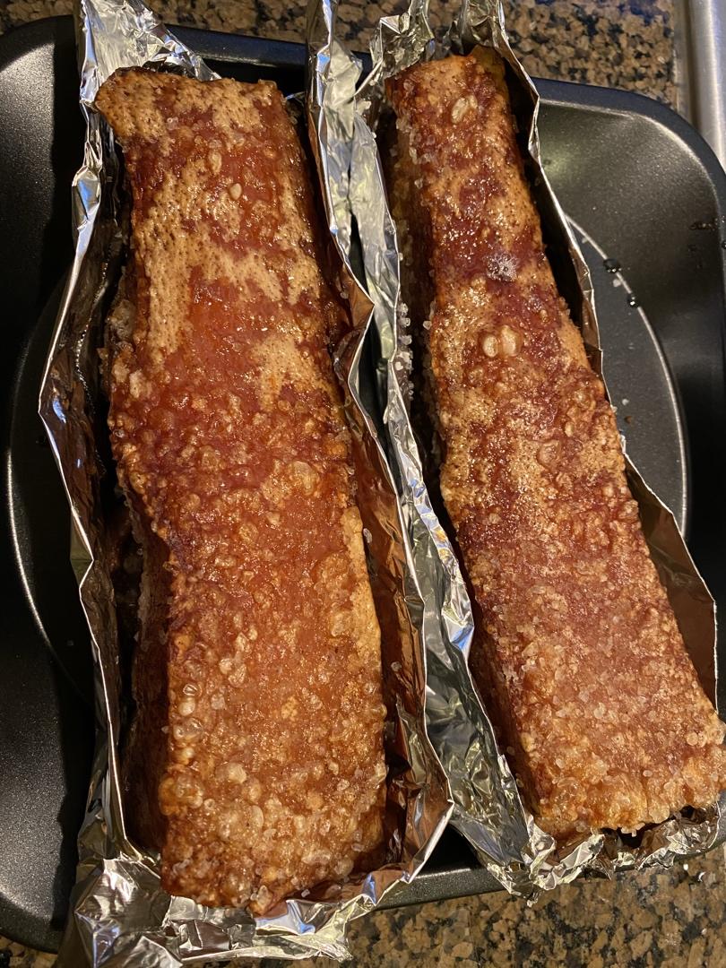 港式烧肉😋不用钻洞也可以烤出脆皮的烧肉💋