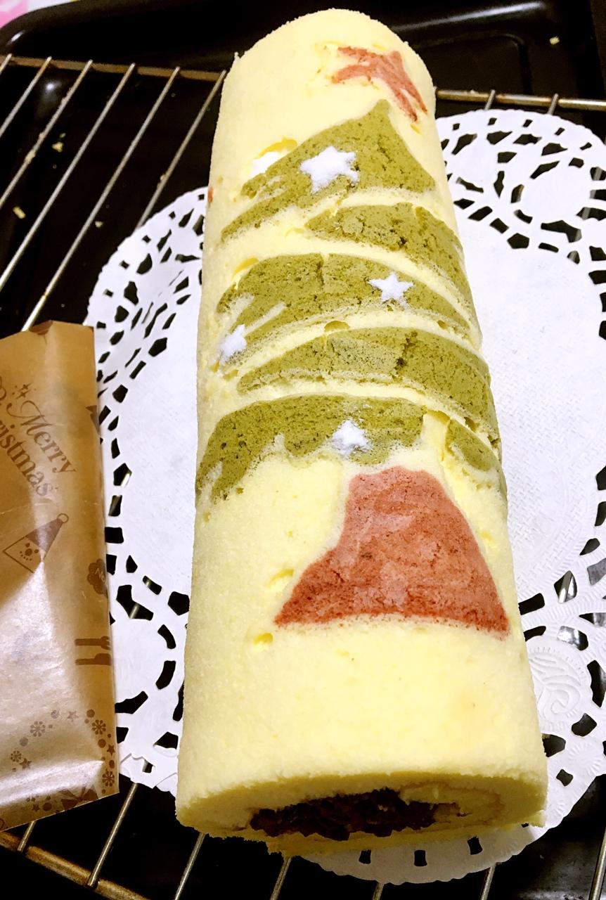 圣诞树蛋糕卷~