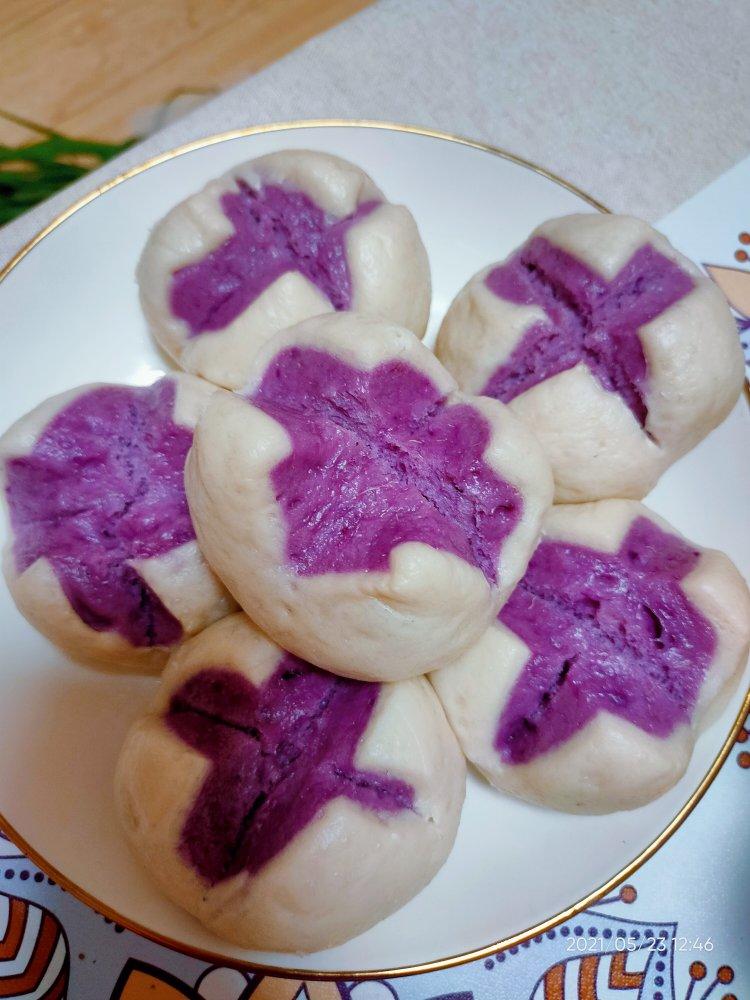 紫薯开花馒头
