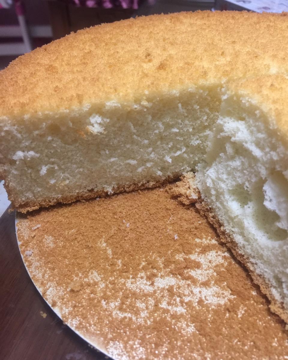 英子1218做的美的10升小烤箱烤6寸8八戚风蛋糕