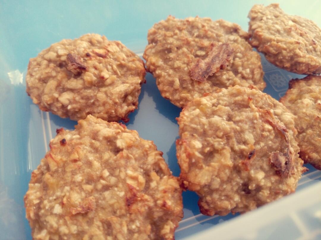 最简单的燕麦饼干（只用2种材料）免烤