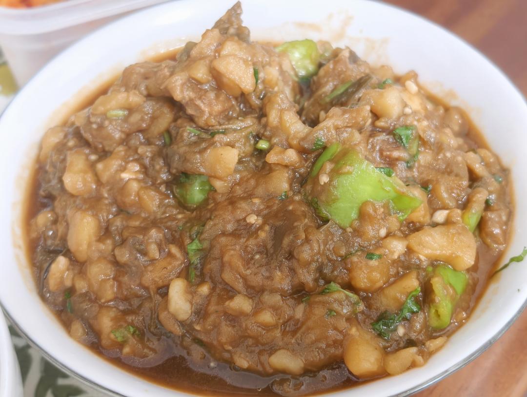 茄子炖土豆，太下饭了