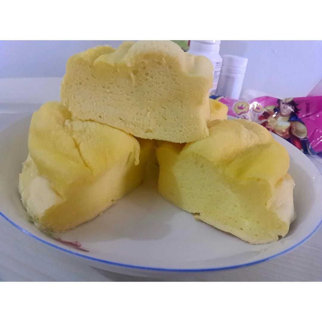 零失败戚风蒸蛋糕（8寸）可做蛋糕胚（另附红丝绒蒸蛋糕做法）