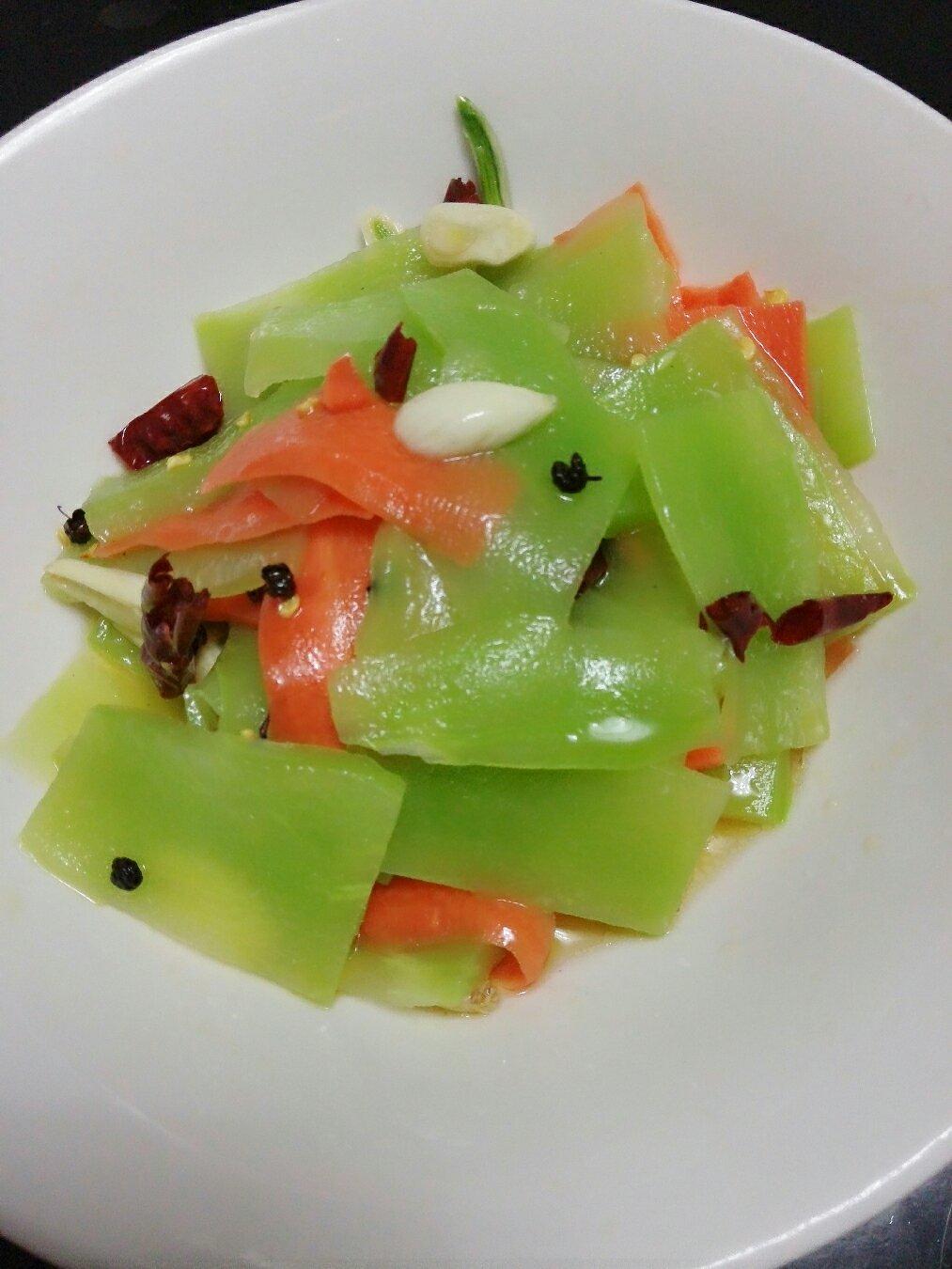 清拌莴苣的做法