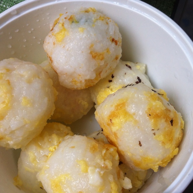 蛋煎饭团