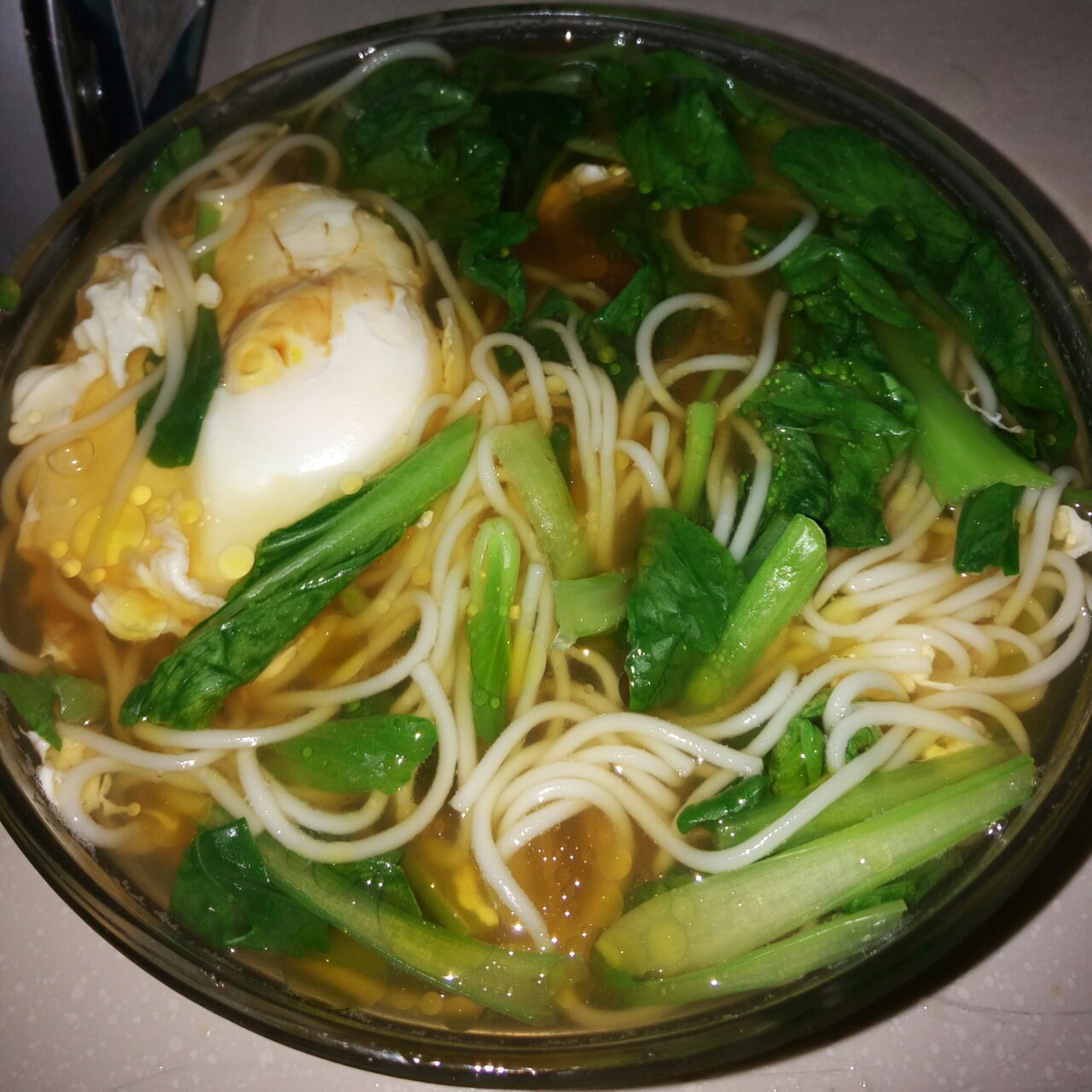 来妈zy做的青菜鸡蛋面