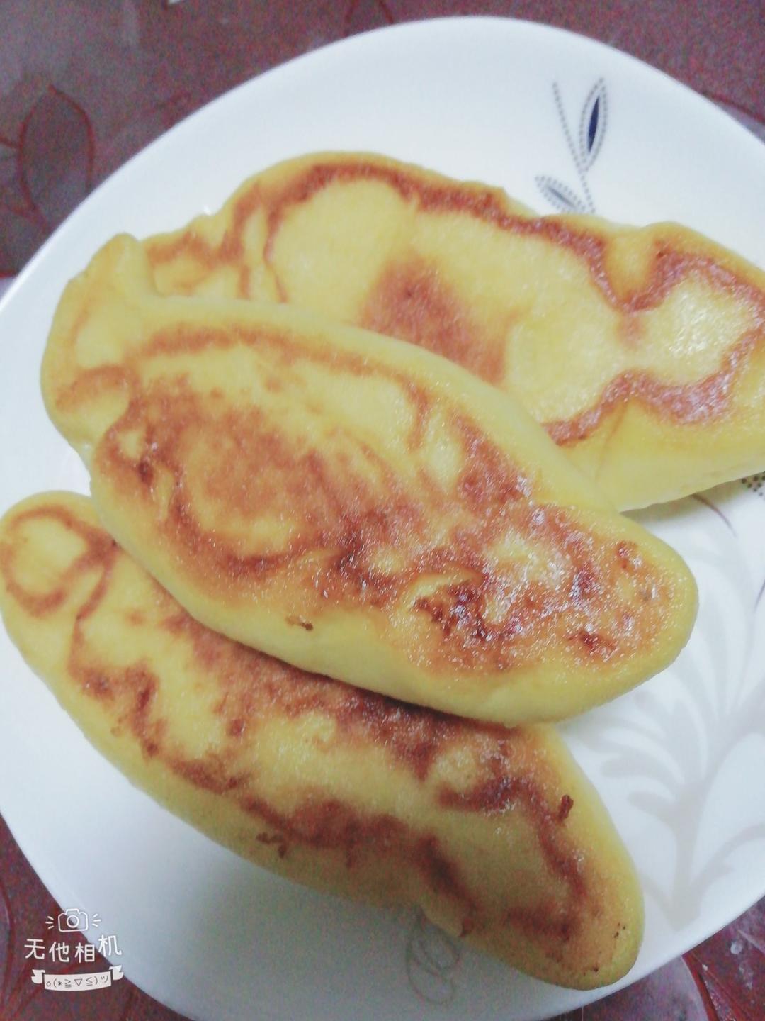 玉米面发面饼子