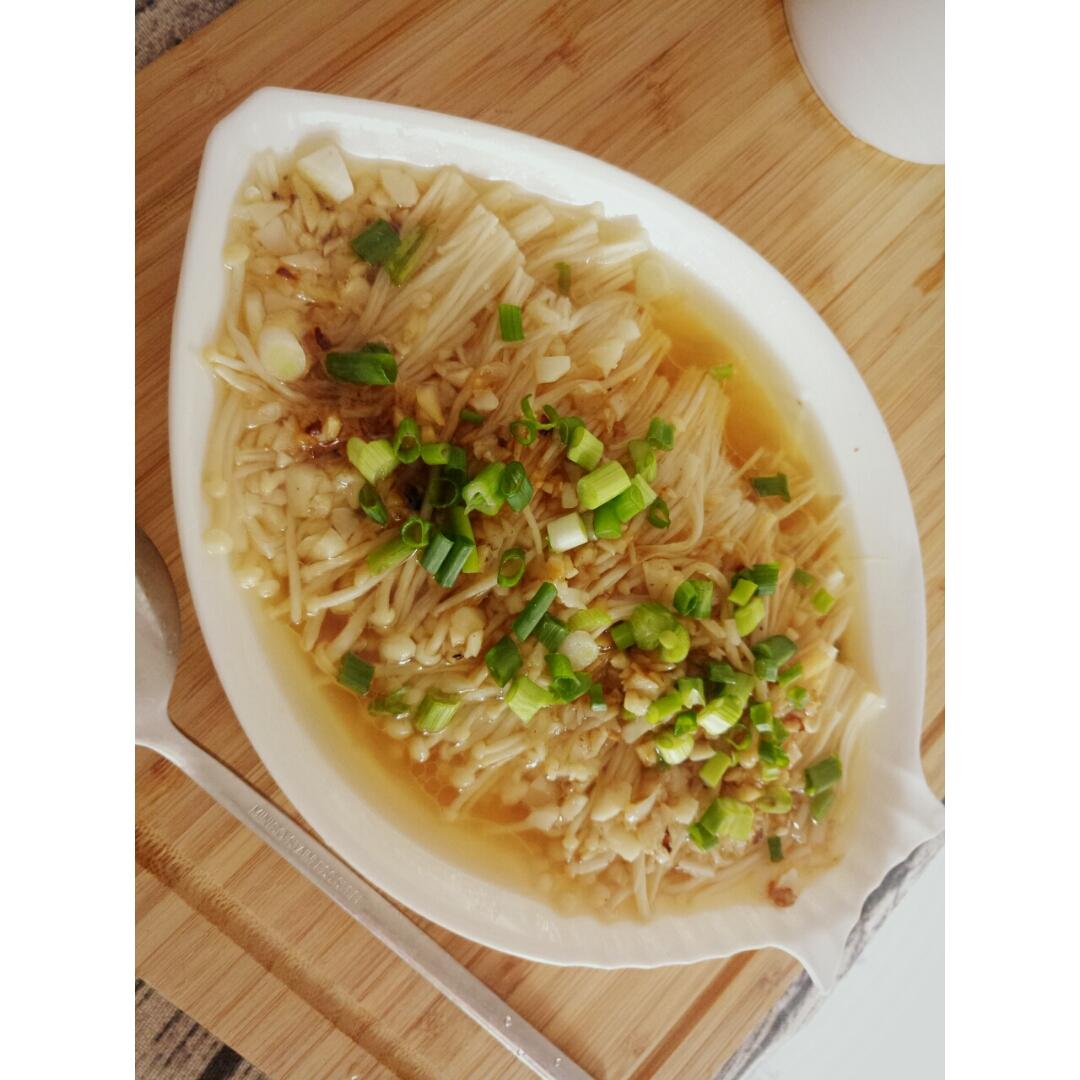 蒜蓉蒸金针菇