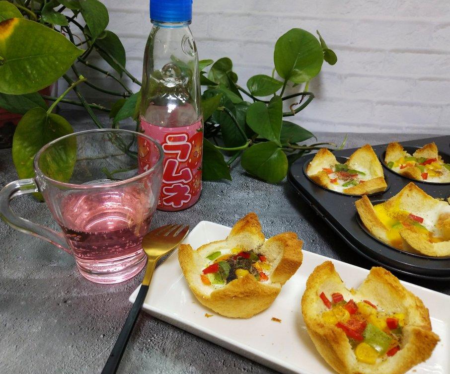 缤纷蔬菜鸡蛋吐司盏-海氏定制食谱