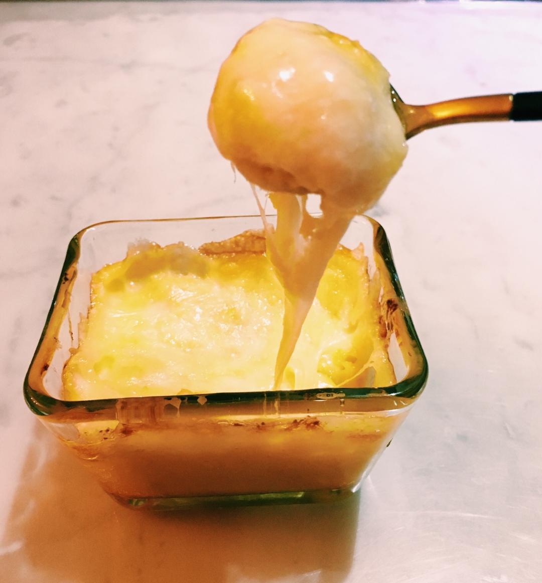 葱油拌面不加葱做的芝士焗榴莲