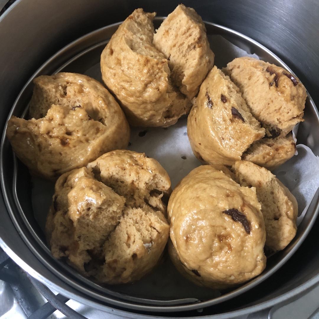 新手也能爆开花的老面红糖大枣开花馒头（泡打粉版or无泡打粉版）