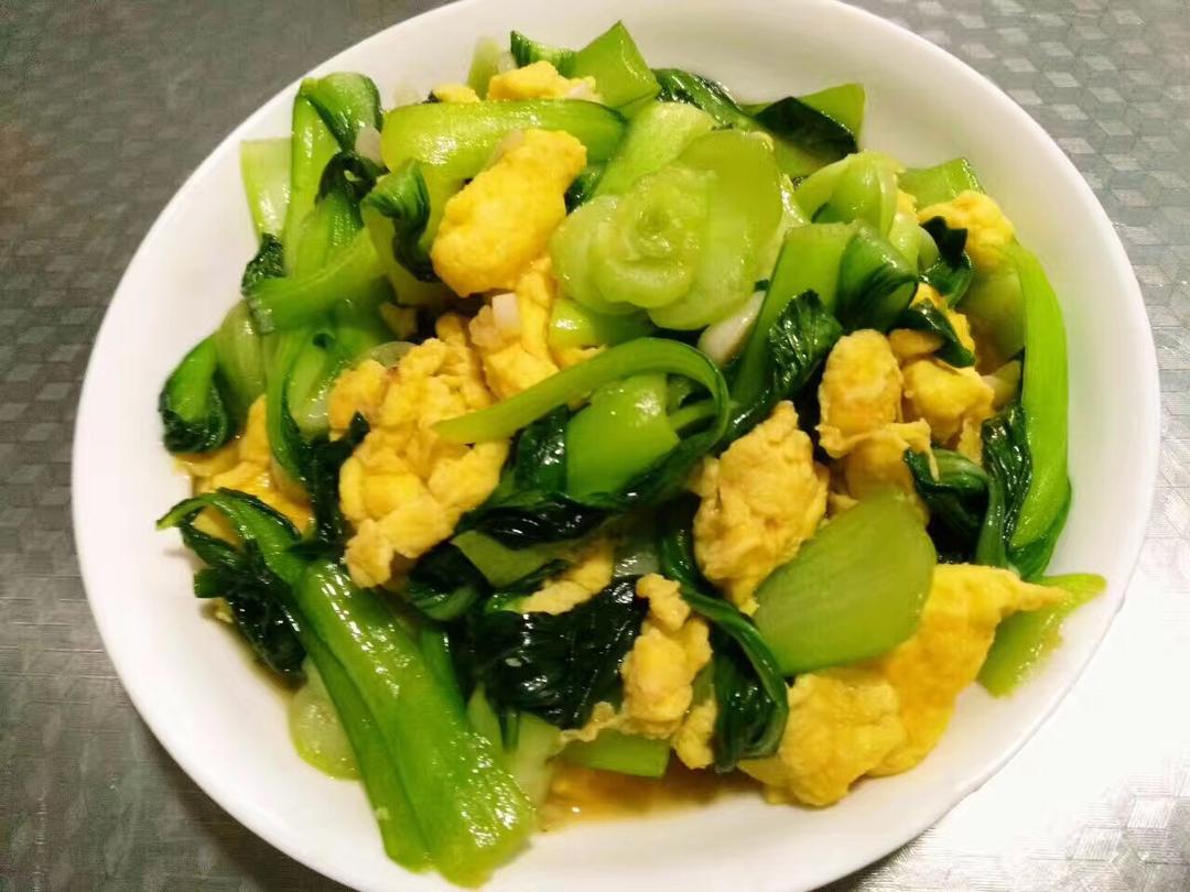麻辣烫ho30做的鸡蛋炒油菜