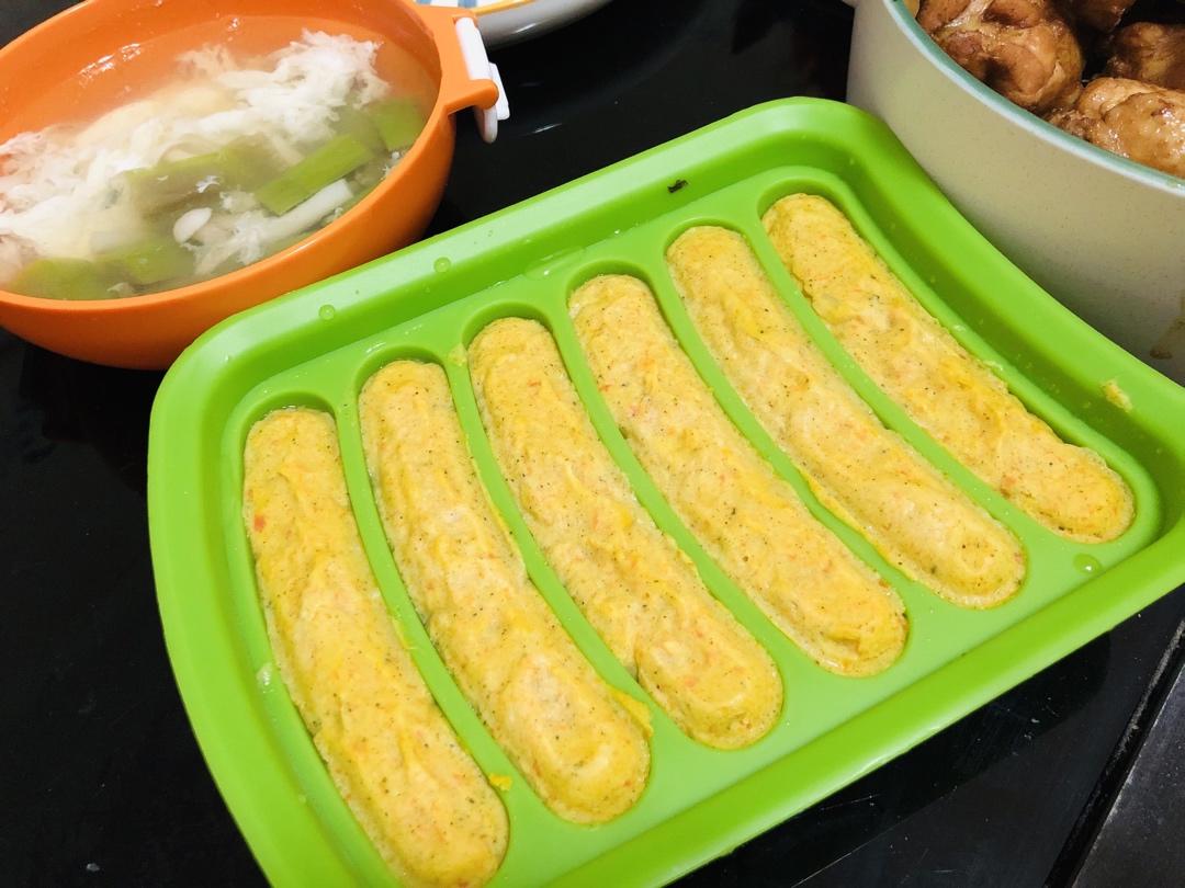 三文鱼西兰花胡萝卜辅食肠