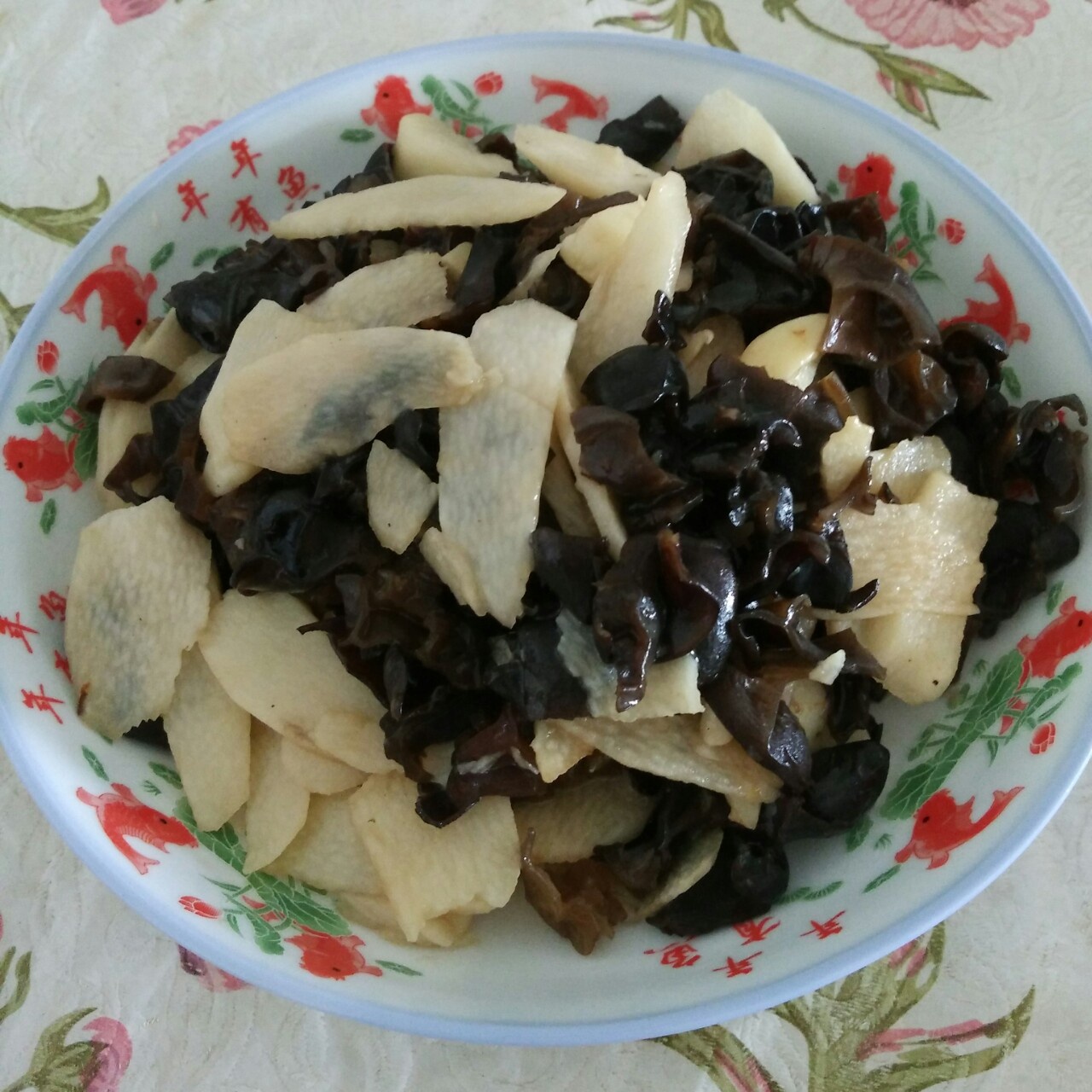 清炒山药木耳