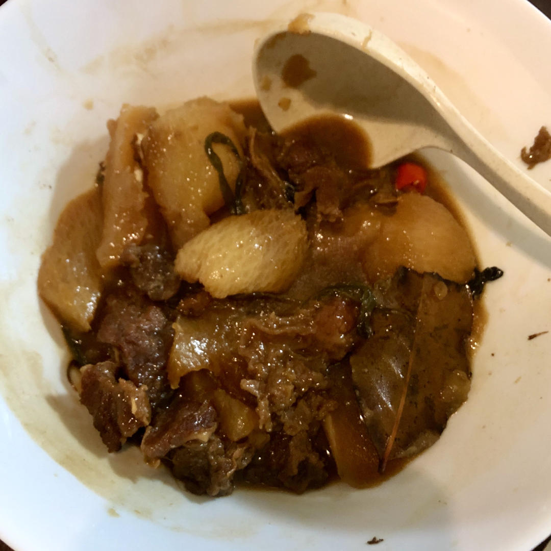 地道广式萝卜焖牛腩（面）