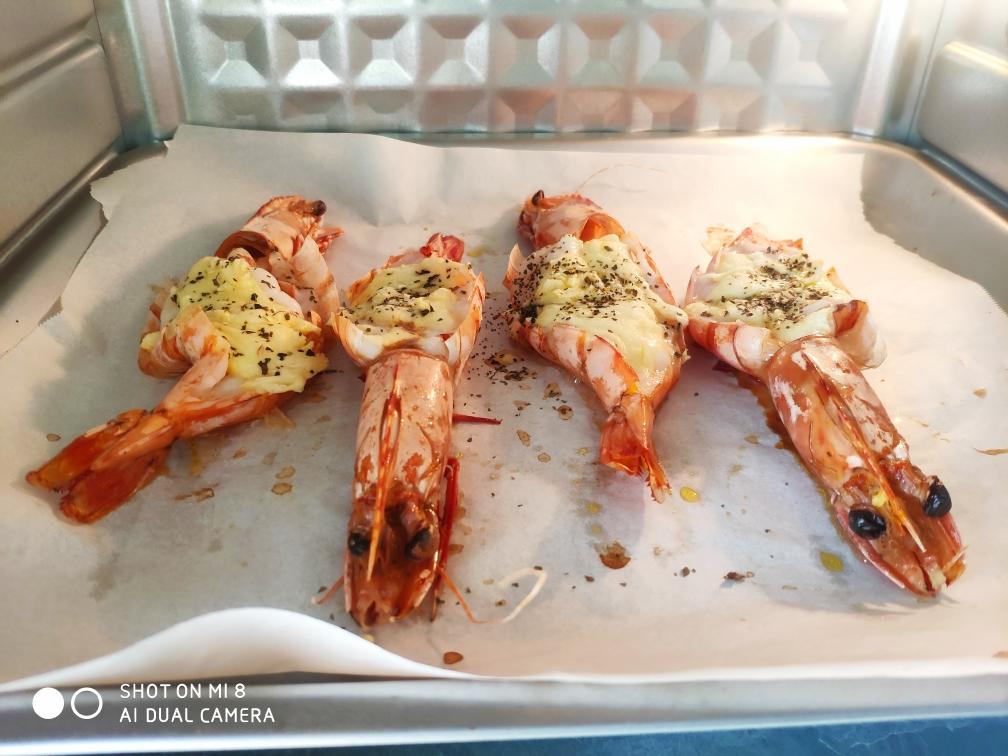 芝士焗虾的做法