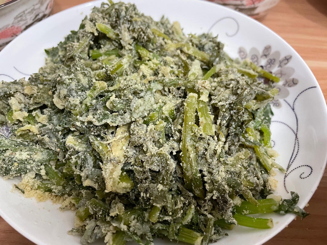 粉蒸茼蒿