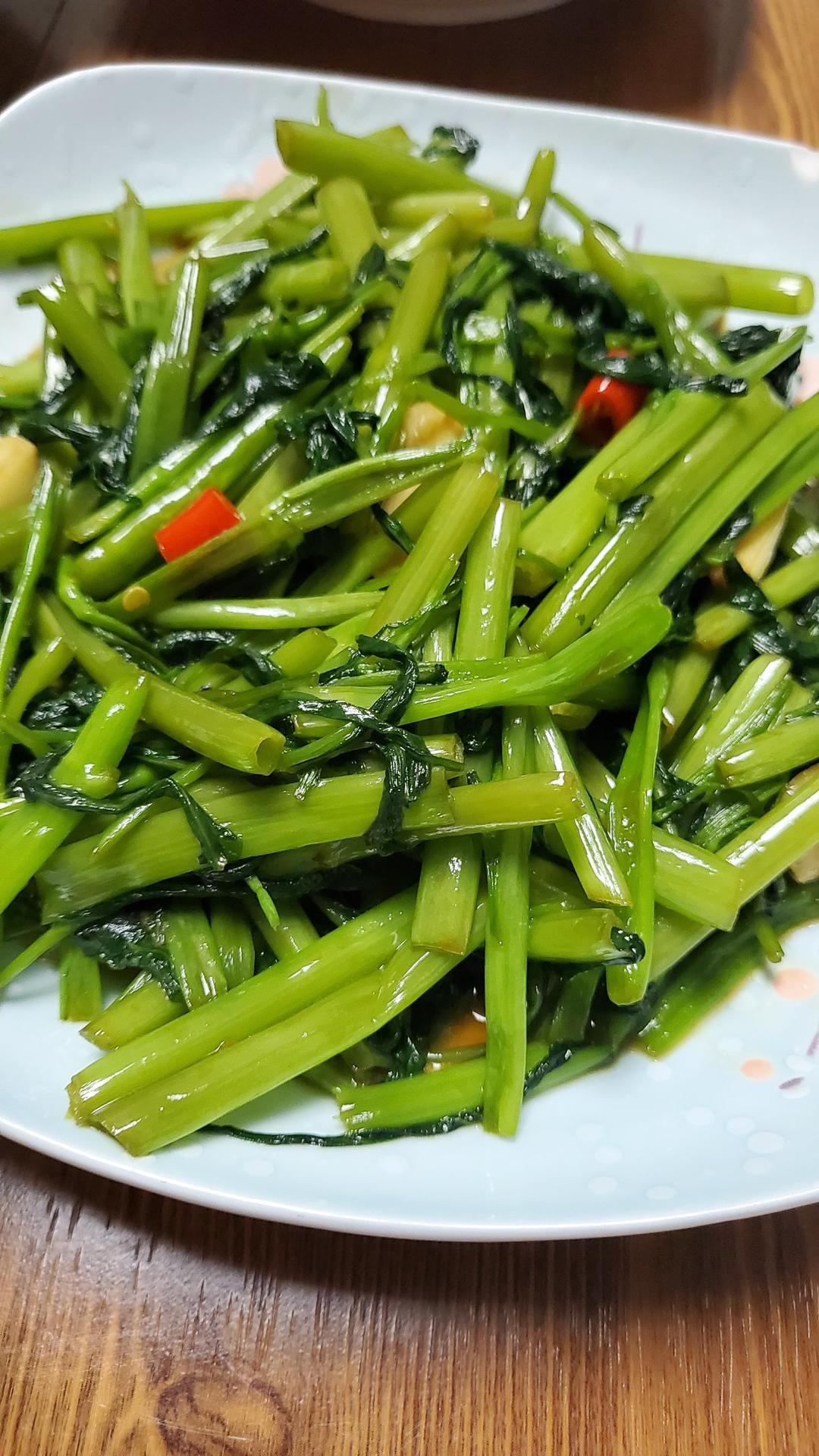 炒空心菜不发黑