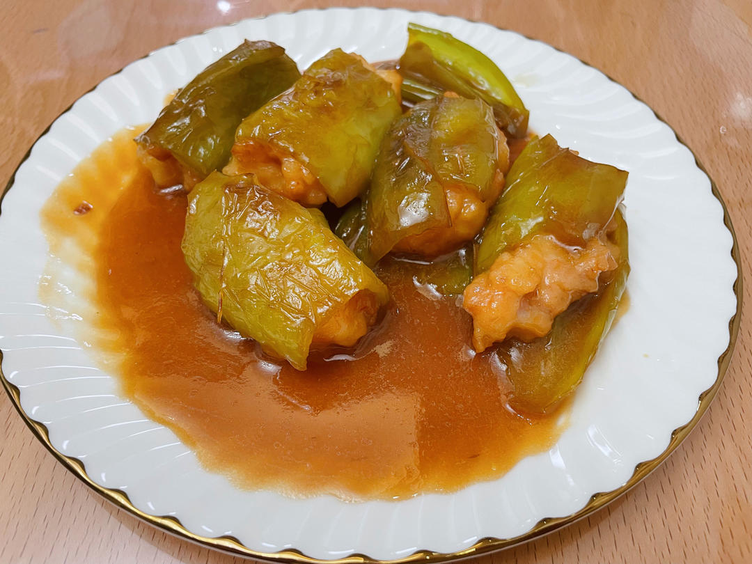 下饭菜肴--青椒酿肉