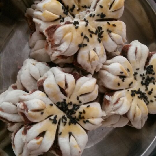 葵花豆沙酥——烤箱里绽放的花朵