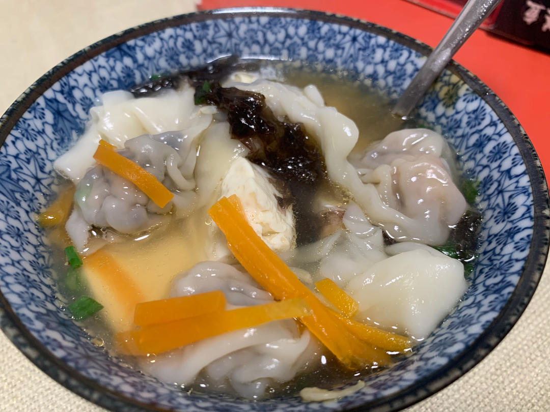鲜到掉眉的鲜虾紫菜云吞㊙️简单又美味