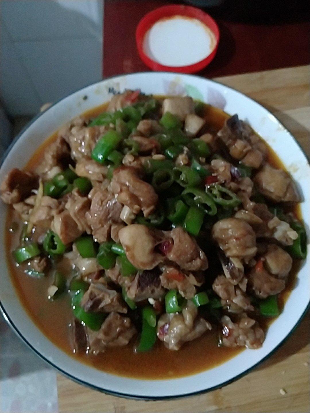 青椒炒鸡腿