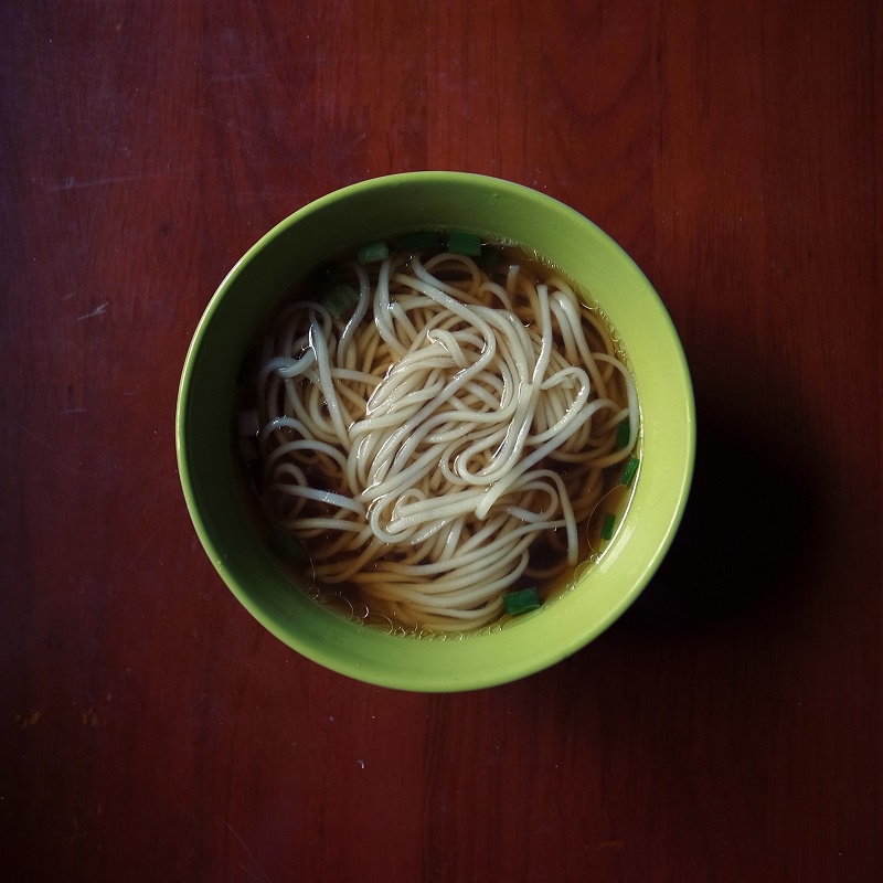 小葱麻油酱油面