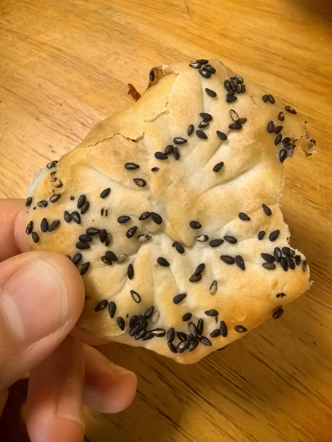 烤箱版梅干菜烤饼