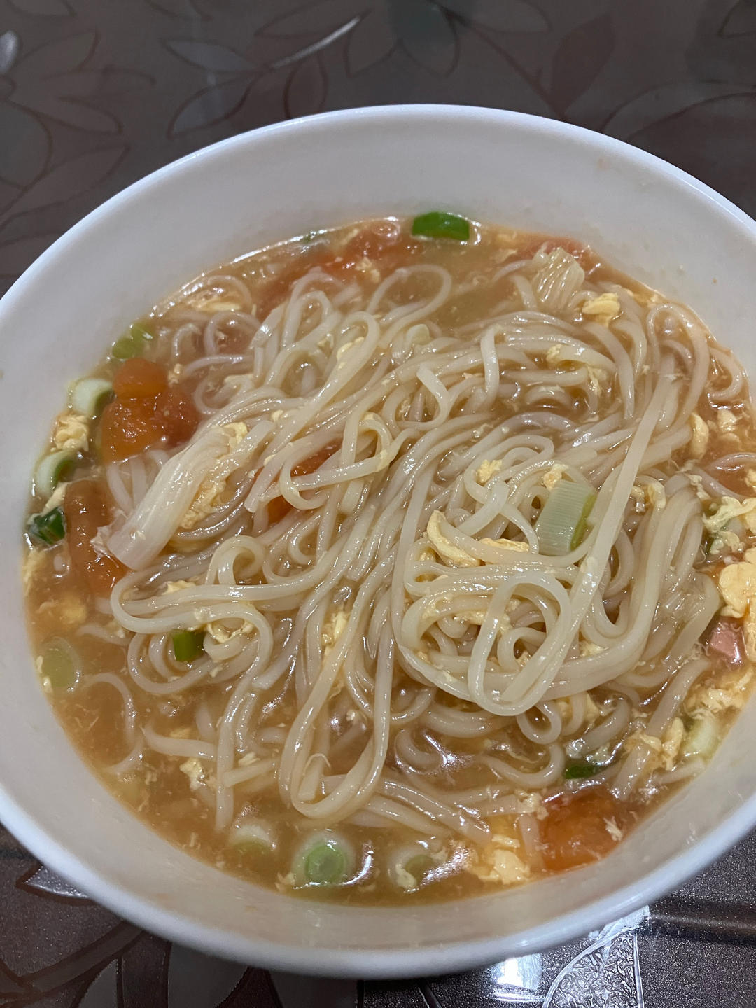 番茄土豆蛋花面