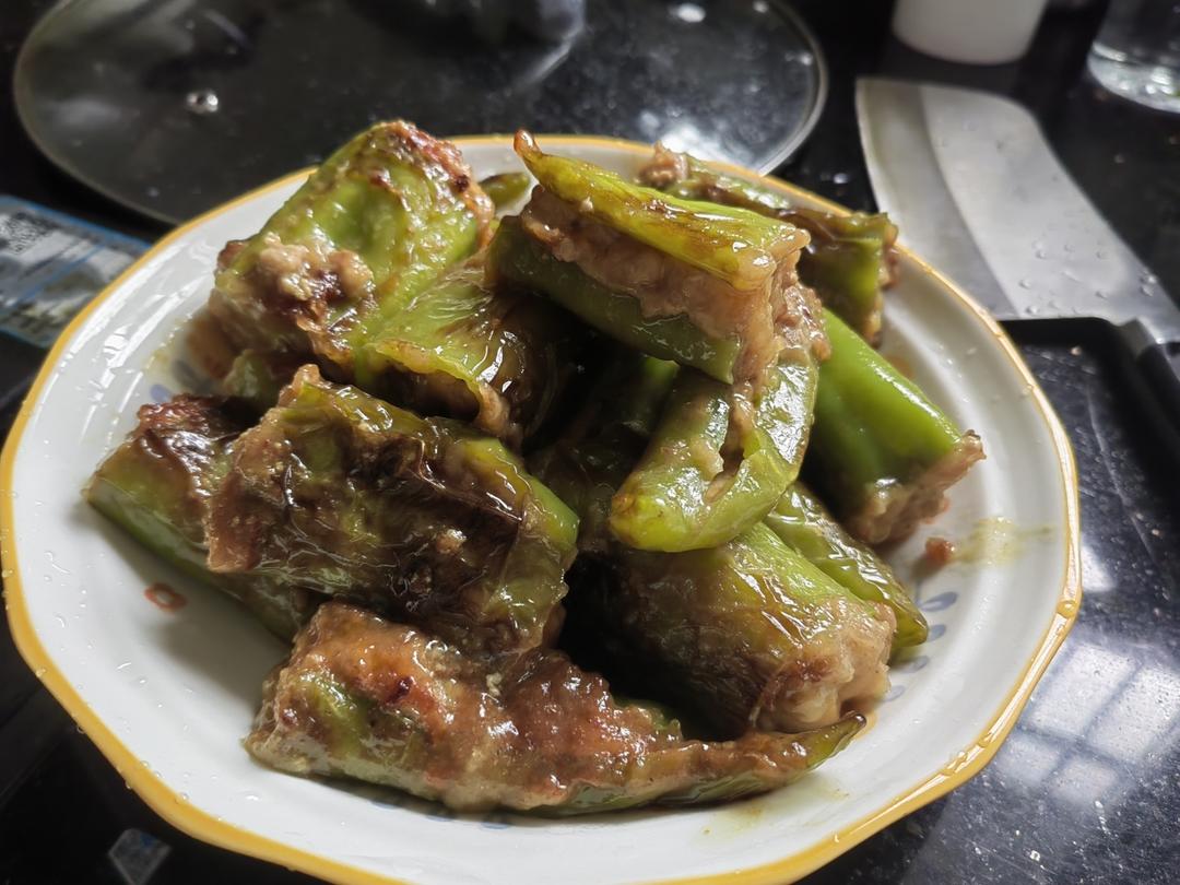 销魂青椒酿肉【超级下饭】