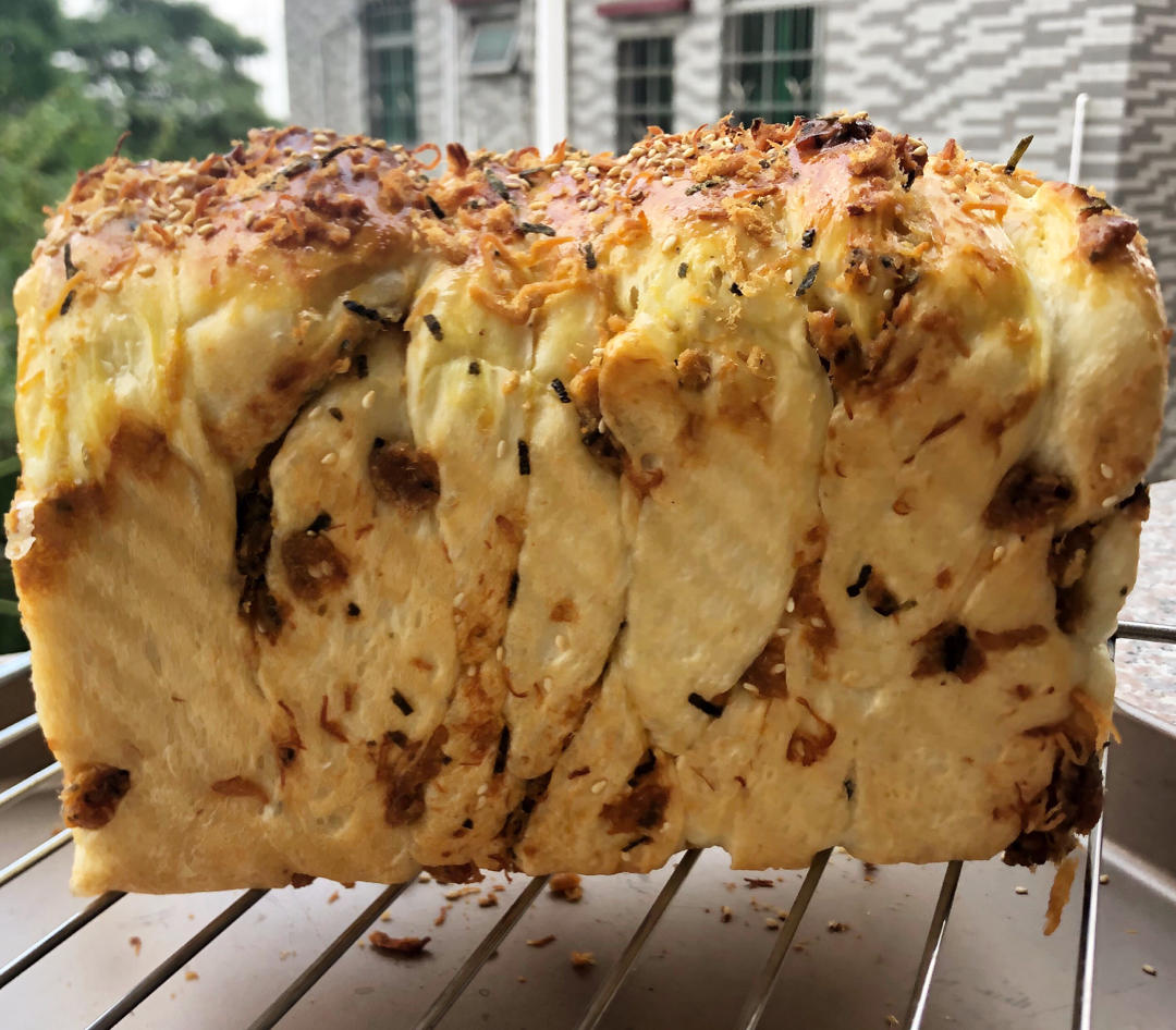 肉松香葱吐司（四种整形手法）