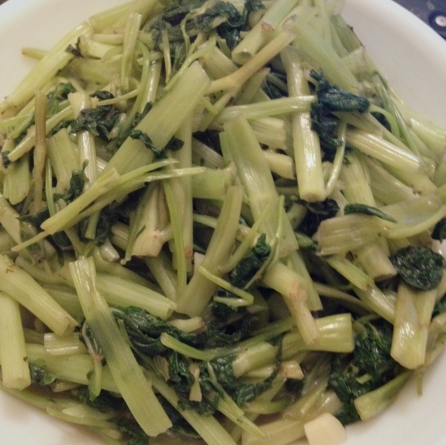 椒丝腐乳炒通菜