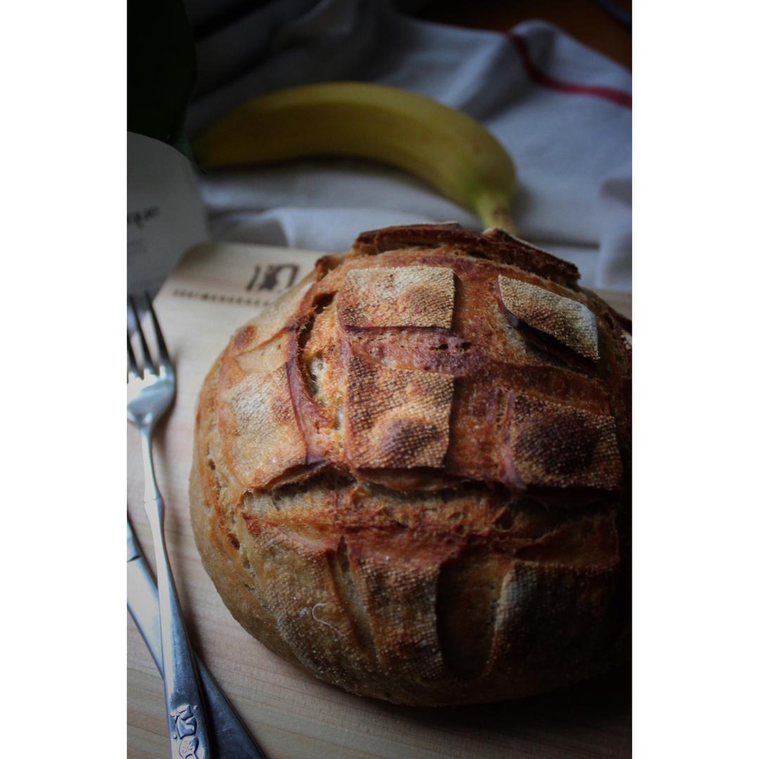 黑麦天然酵种香蕉欧包