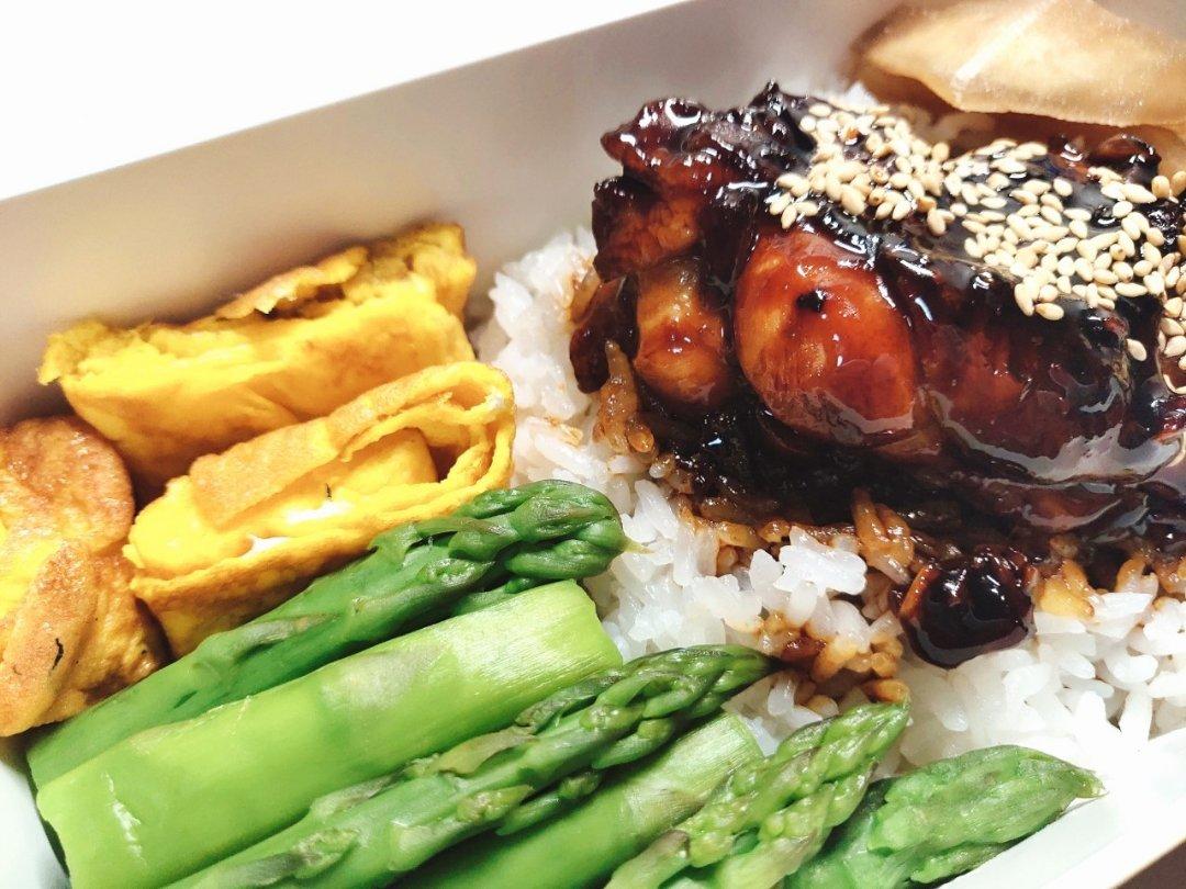 照烧蒜香版鸡腿饭的做法