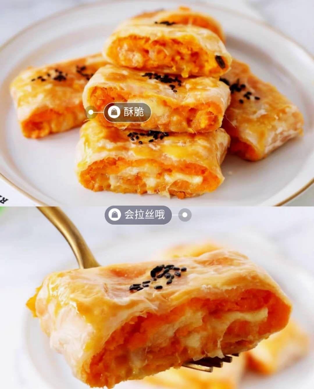 拉丝红薯卷