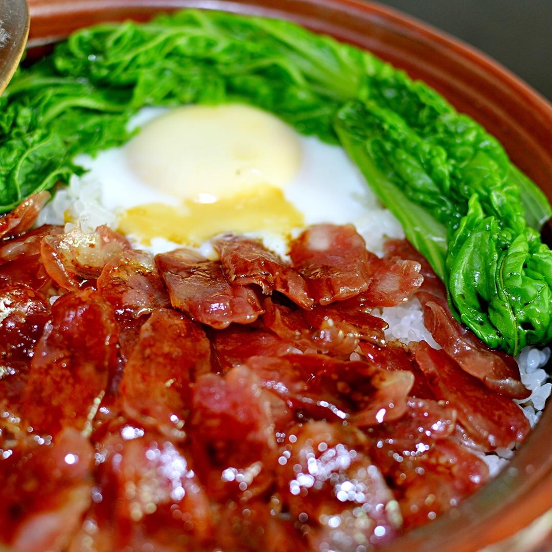 苗儿的厨房做的广式腊肠饭