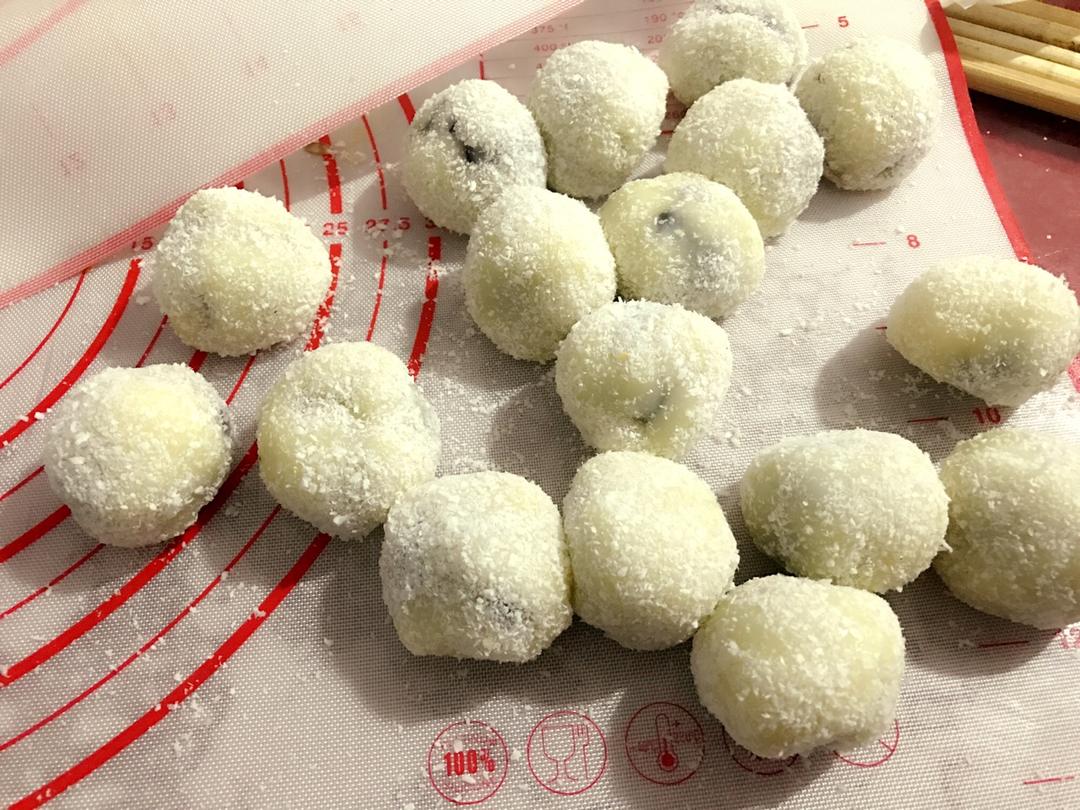 嗨吃了吗好难瘦啊做的麻薯