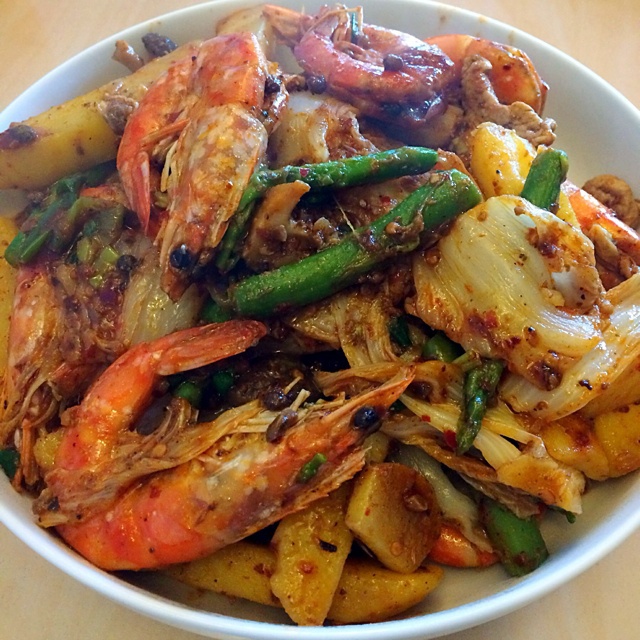 干锅香辣虾