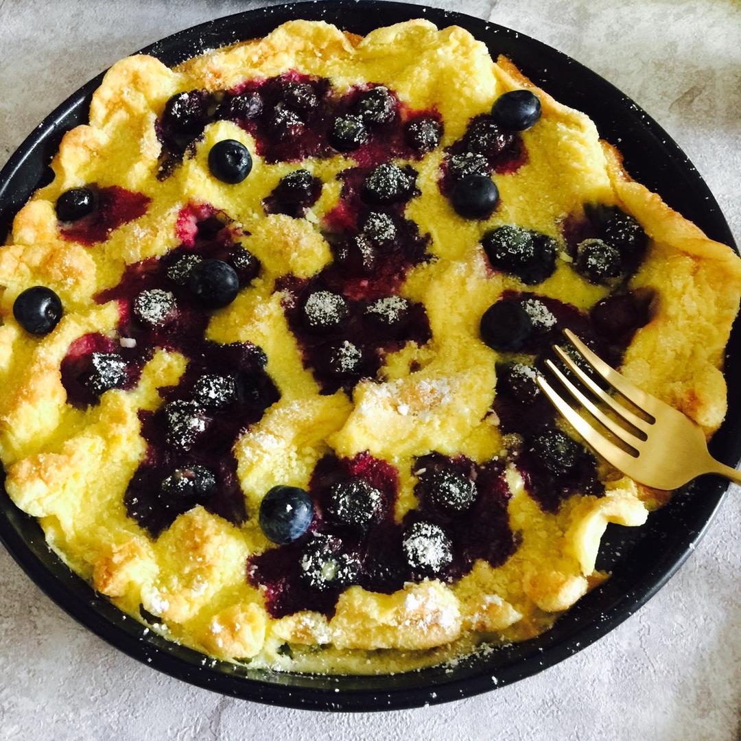 曹曦尹做的山姆厨房柠檬蓝莓dutchbaby