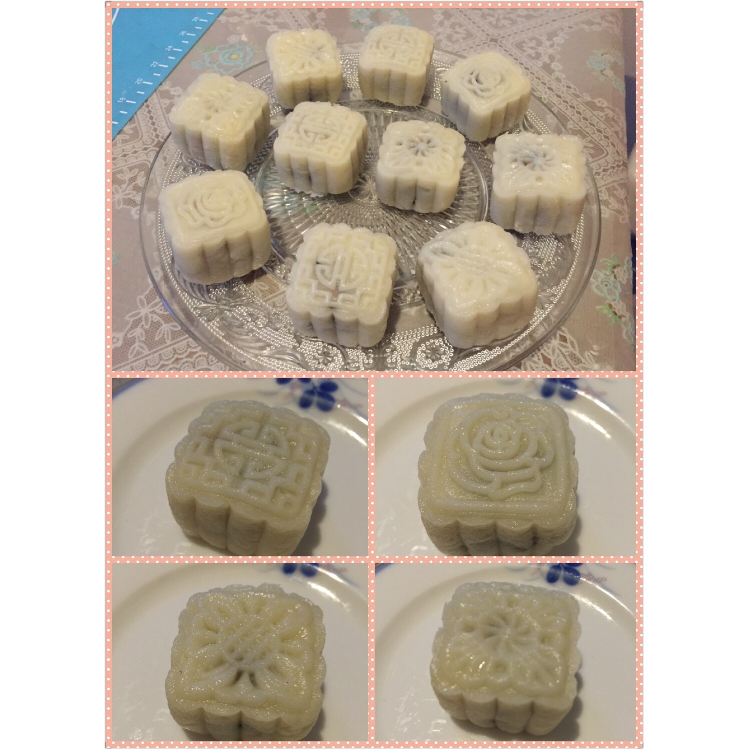 五仁冰皮月饼